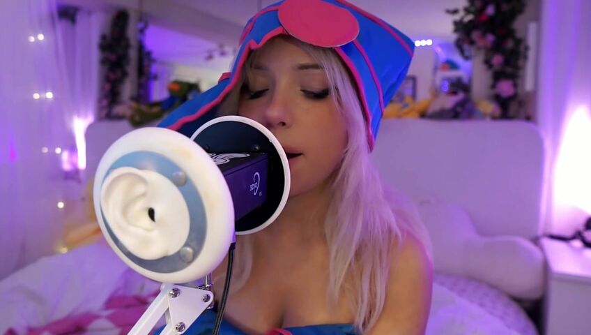 Dollblush ASMR - Dark Magician Girl Cosplay - Extended ASMR Ear Mic (Patreon)