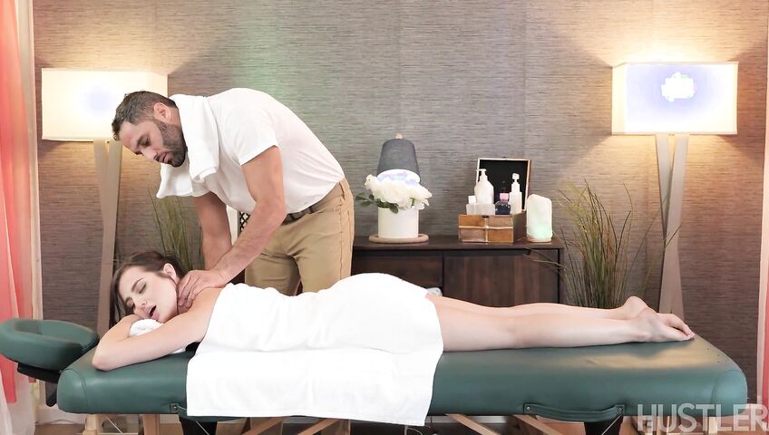 Aubree Valentine Deep Oil Massage Hustler