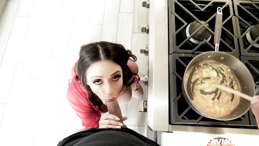 Ariella Ferrera Fucking Her Stepson - Blowjob, Sex, Big Boobs, Brunette, Big Tits, MILF, Dick Riding, Cowgirl, Reverse Cowgirl, Doggy Style, Cum, Cumshot, POV, Stepmom